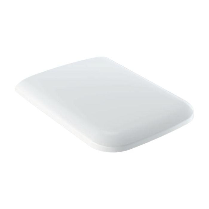 Geberit iCon Square WC-Sitz 571900000 Scharniere Messing verchromt, weiß