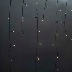 Nedis Dekorative Eiszapfenlichter - 180 LED's - Warmweiss - 5.90 m - Lichteffekte: 7 - Netzstromversorgung