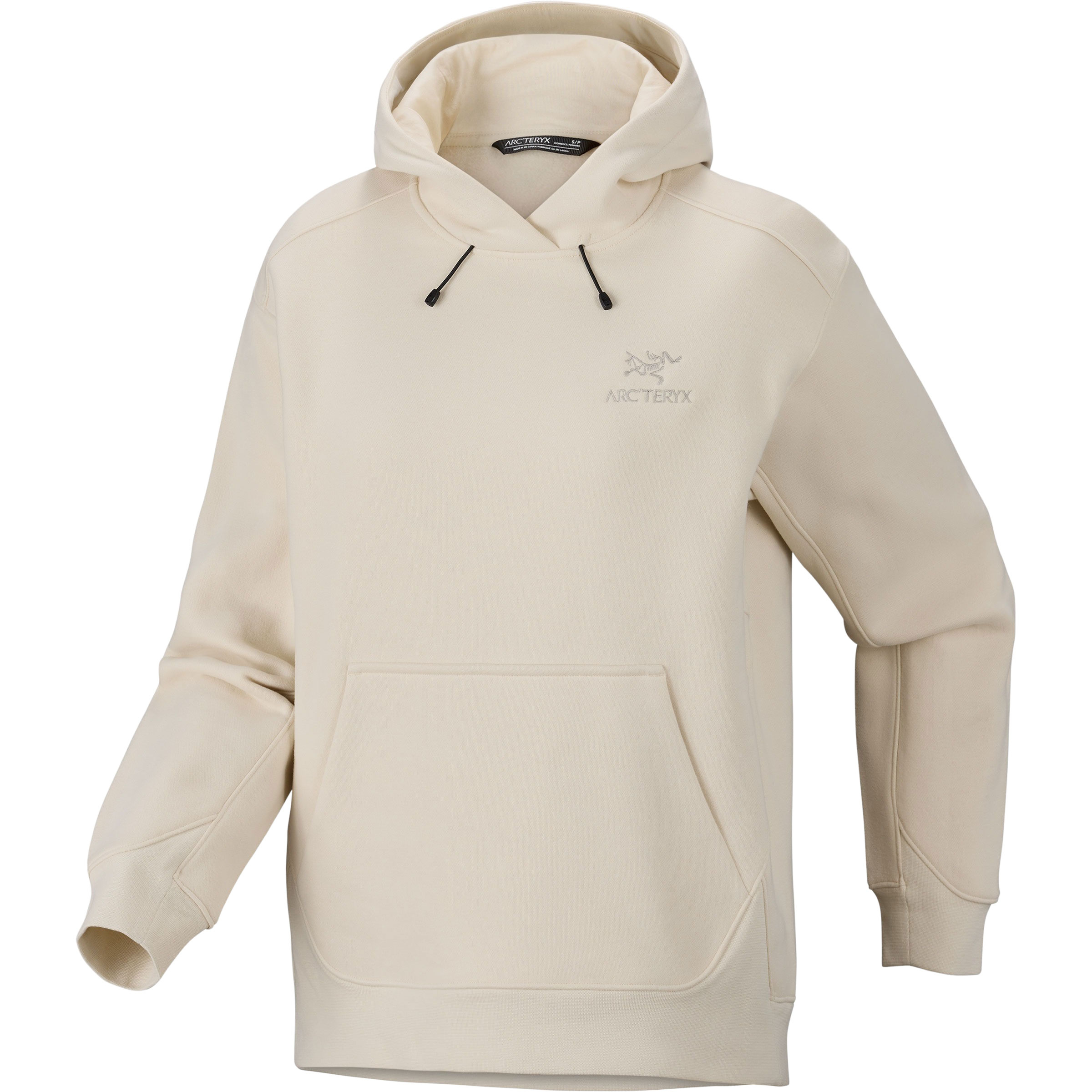 Arc'teryx Emblem Fleece Damen Hoodies beige Größe M Camping Widerstandsfähig