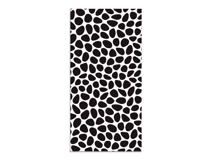 Tapis vinyle motif pavée noir 120x160cm