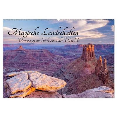 Magische Landschaften - Unterwegs im Südwesten der USA (Wandkalender 2026 DIN A2 quer), CALVENDO Monatskalender