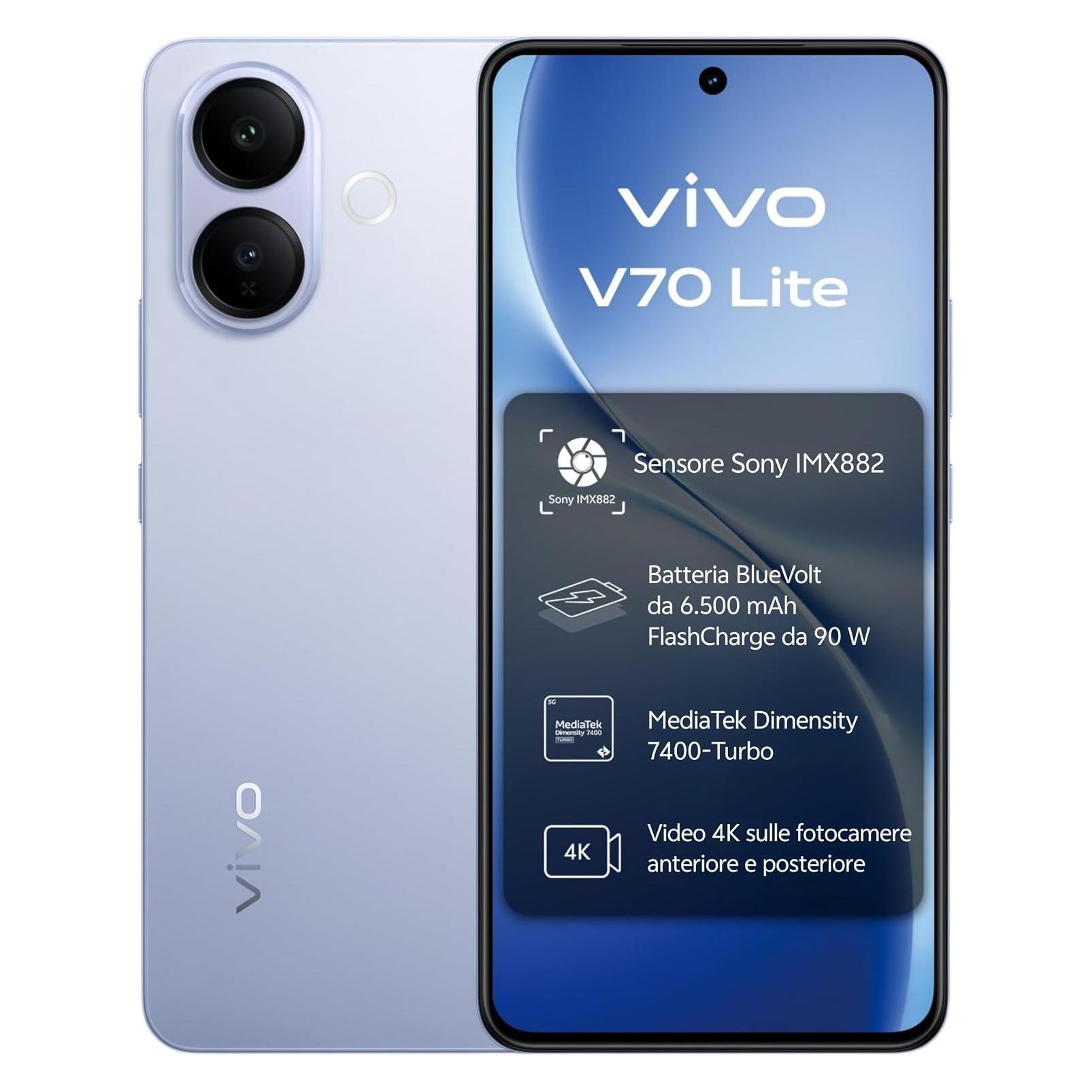 Vivo V70 LITE 5G BLAU 256GB (256 GB, Blau, 6.77", 5G) (5674787)