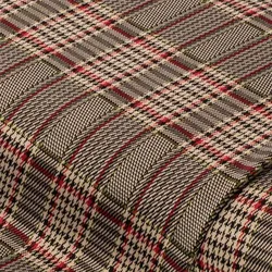 Stretch-Jacquard "Karo", natur