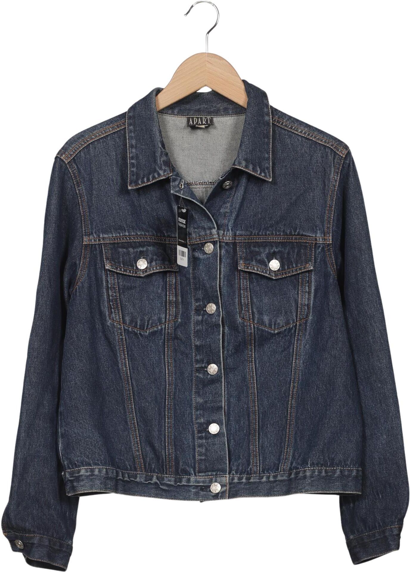 Apart Damen Jacke, Blau, Gr. XL, Baumwolle - Second Hand
