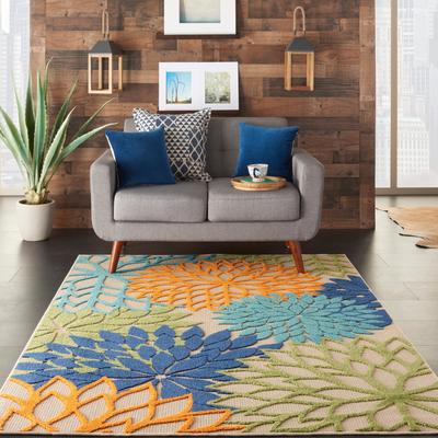 Nourison Aloha Floral Modern, Indoor/Outdoor Area Rug