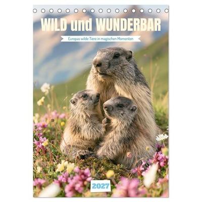 Wild und wunderbar (Tischkalender 2027 DIN A5 hoch), CALVENDO Monatskalender
