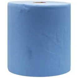 Putztuchrolle 3-lagig 360 m blau 35,5 x 36 cm, 1000 Abrisse/Rolle, 7 cm Kern, 1 Rolle/Paket
