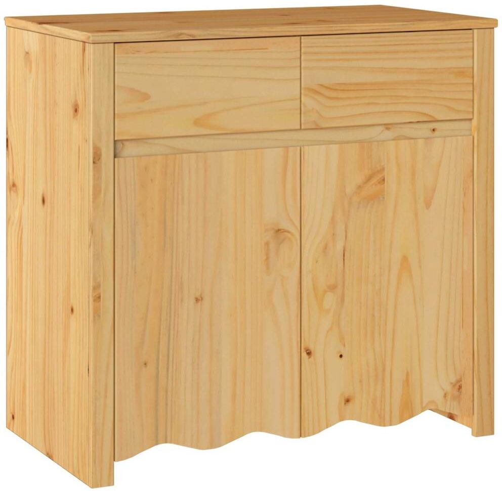 vidaXL Buffet Drammen Chêne 79 x 43 x 75.5 cm Bois de pin massif
