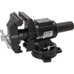 KS-Tools Schraubstock COMPETITION, 512.5060, 2 Achsen drehbar, 125mm Backenbreite, Spannweite 130mm