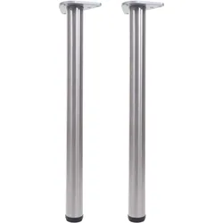 TISCHBEIN rund Silber 2er-Set