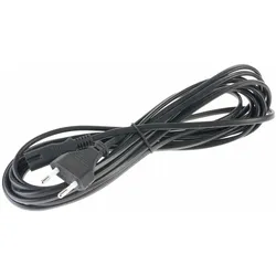 Niwotron Netzkabel Euro (5 m), Stromkabel, Schwarz