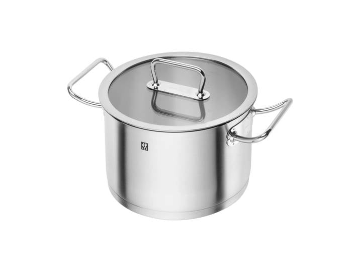 Zwilling Casserole haute Zwilling Pro avec couvercle en verre en acier inoxydable 6,2 L