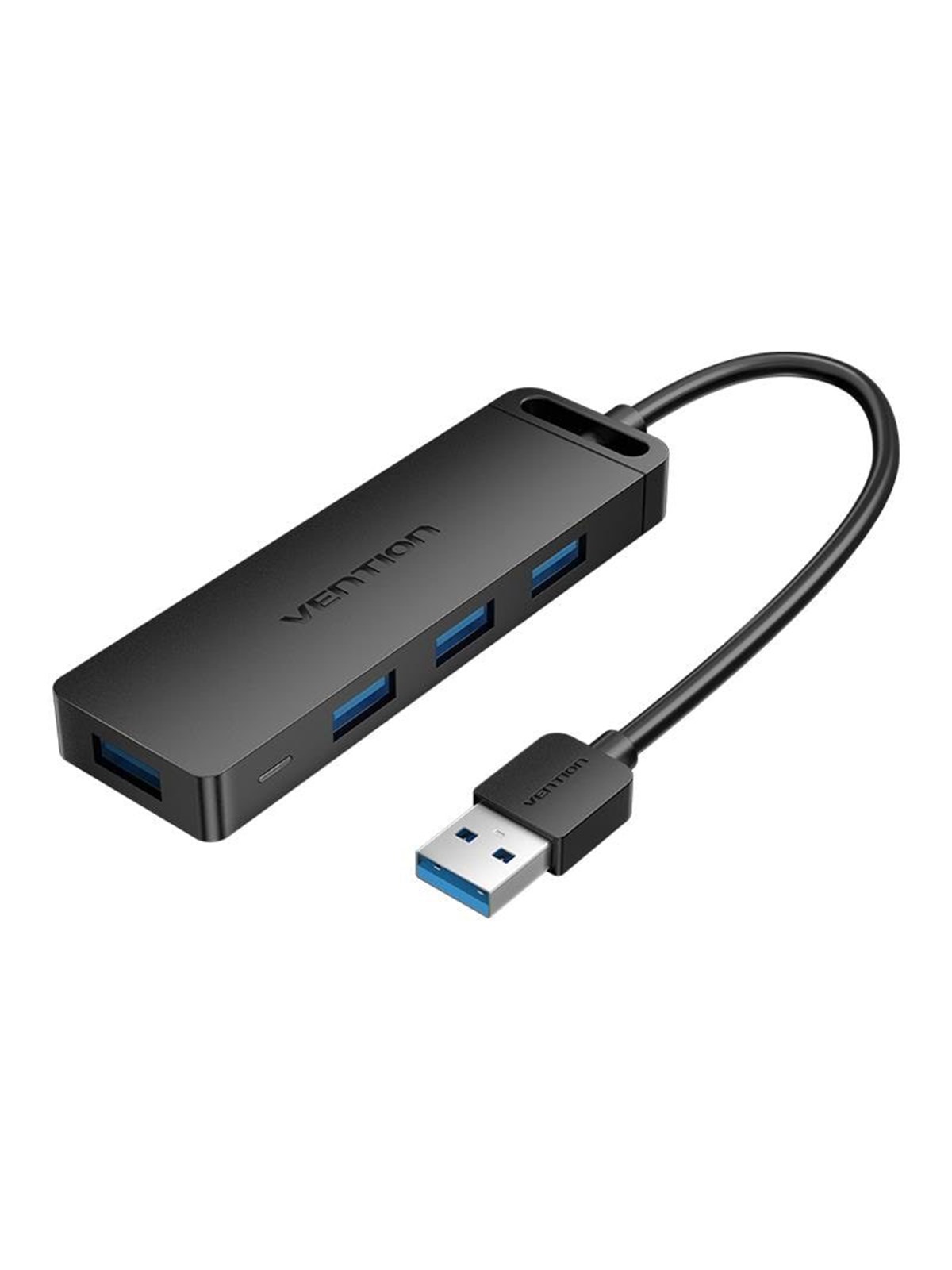 Vention USB 3.0 Hub with 4 Ports and Power Adapter 0.5 m Black USB-Hubs - USB 3.0 - 4 - Schwarz