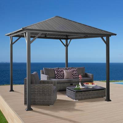 Pavillon-Ersatzdach KONIFERA, braun (grau), Pavillondächer, für »Samos«, BxT: 300x300 cm