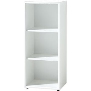 Germania Aktenregal Monteria 4203-84, aus Holz, 3 Ordnerhöhen, 50 x 120 x 37 cm (B/H/T), weiß