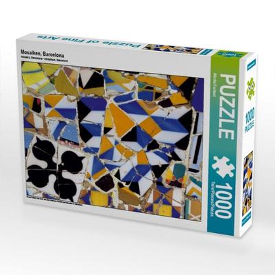 CALVENDO Puzzle Mosaiken, Barcelona | 1000 Teile Lege-Größe 64x48cm Foto-Puzzle für glückliche Stunden