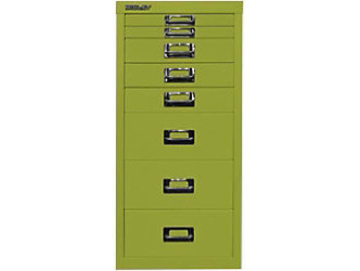 Bisley Schubladenschrank 8 Schübe Grün 279 x 380 x 590 mm