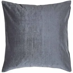 KISSENHÜLLE Samt grau 45/45 cm