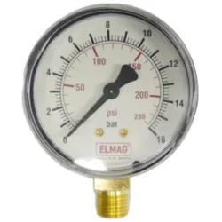 Elmag, Zubehör Druckluftwerkzeug, Druckmanometer 0-16 bar