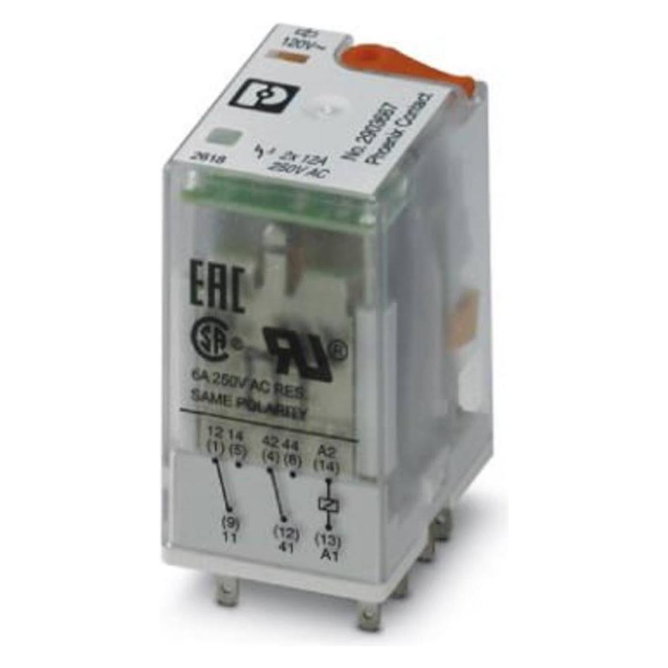 Phoenix Contact REL-IR2 Plug In Power Relay 120AC/2X21 (2903667)