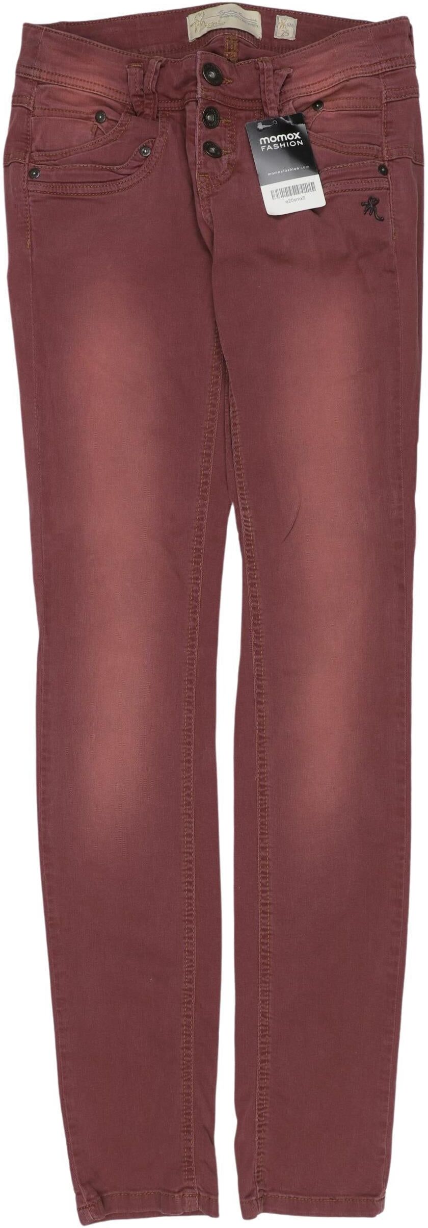 Mogul Damen Jeans, Bordeaux, Gr. W25, Baumwolle / Elasthan - Second Hand