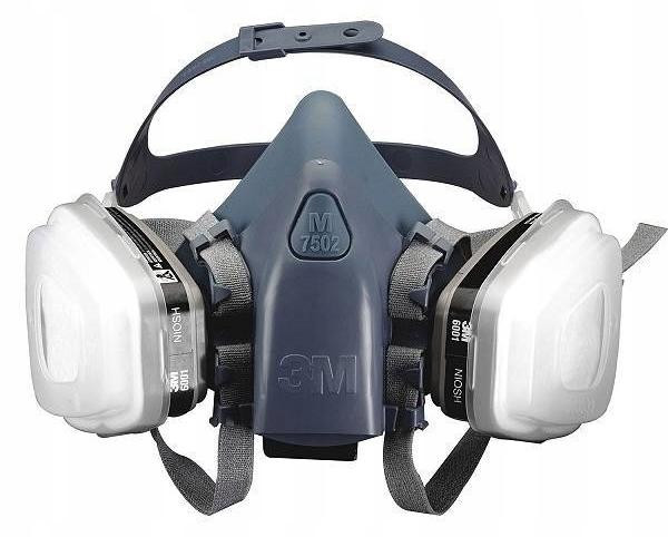 3M Halve gezichtsmasker voor adembescherming 7502 Serie 7500 EN 140 Maat M zonder filter