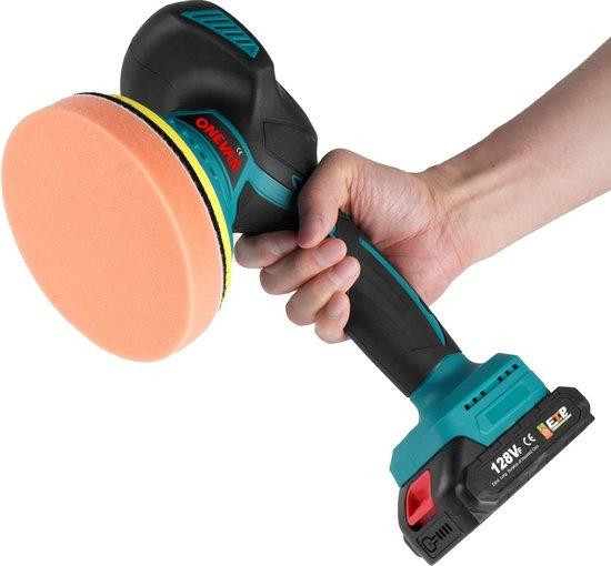 Gran Vida Polijstmachine met 21V accu, 10000mAh batterij en 3 snelheidsstanden