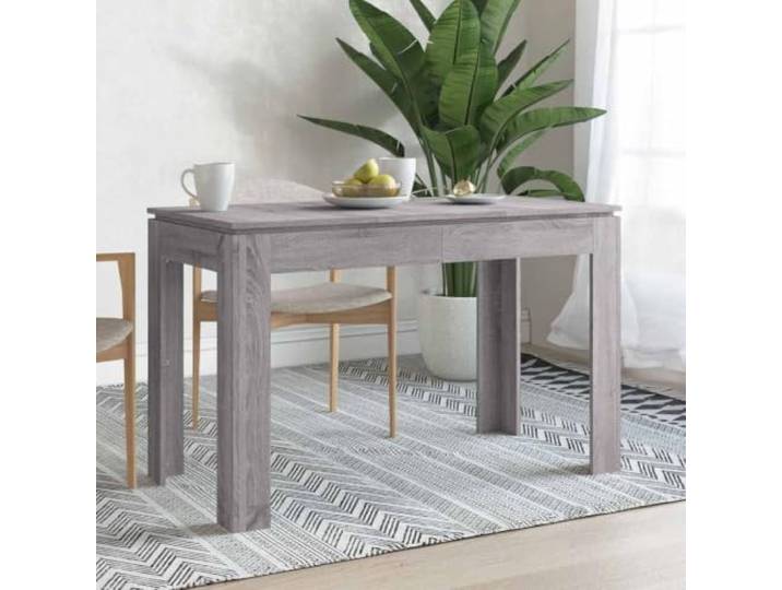 TEKGHUT Esstisch Sonoma Grau 120x60x76 cm Holzwerkstoff Stabile Tischplatte, feuchtigkeitsbeständig, vielseitig als Küchentisch oder Bistrotisch nutzbar, einfache Reinigung