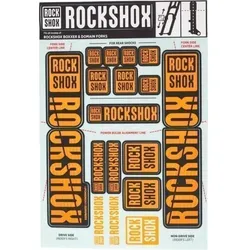 Rock Shox Decal Kit Neon Orange für BoXXer/Domain Dual Crown