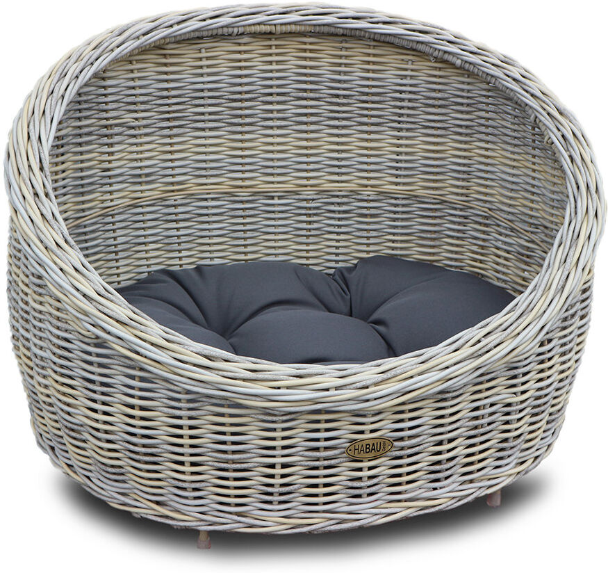 Habau Oval Pet Bed Brown;Blue;Gray Extra Small (1 - 10 lbs);Medium (26 - 40 lbs);Small (11 -25 lbs)