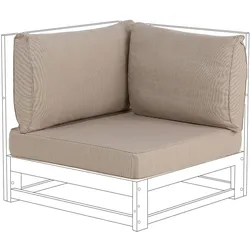 OUTDOOR-KISSENBEZUG Set Taupe Timor