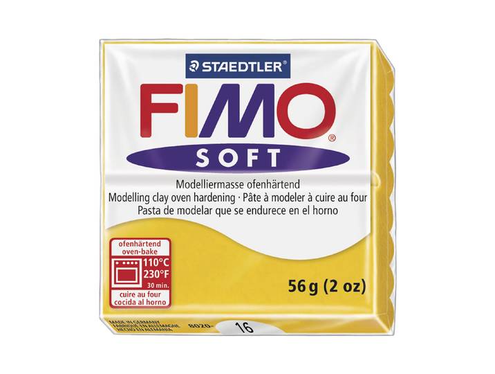 Fimo Soft Modelliermasse Sonnengelb 57 g