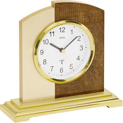 Funktischuhr AMS "F5145", gold (goldfarben), Tischuhren, Made in Germany