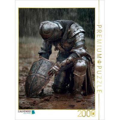 CALVENDO Puzzle Ritter - Demut nach der Schlacht | 2000 Teile Lege-Größe 90 × 67 cm Foto-Puzzle für glückliche Stunden
