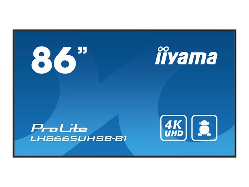 Iiyama ProLite LH8665UHSB-B1 - 218 cm (86") Diagonalklasse LCD-Display mit LED-Hintergrundbeleuchtung - Digital Signage - Android - 4K UHD (2160p) (LH8665UHSB-B1)