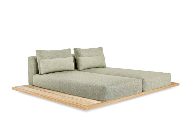 Suns Aspen Daybed Teak/Quick dry foarm Sonnenschutzstoff