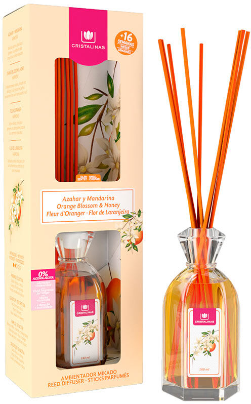 Cristalinas Mikado Désodorisant 0% #fleur d’oranger