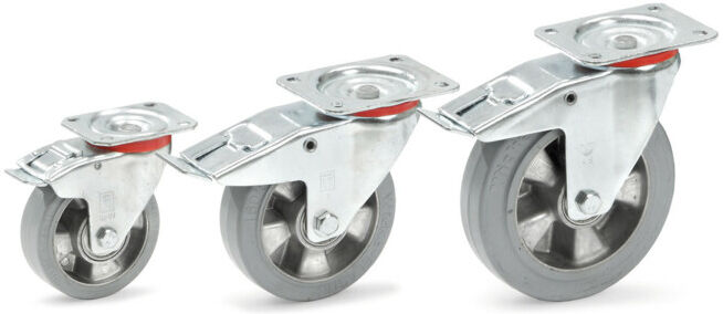 fetra Roulette pivotante avec frein 200x50mm - force 350kg (71264)
