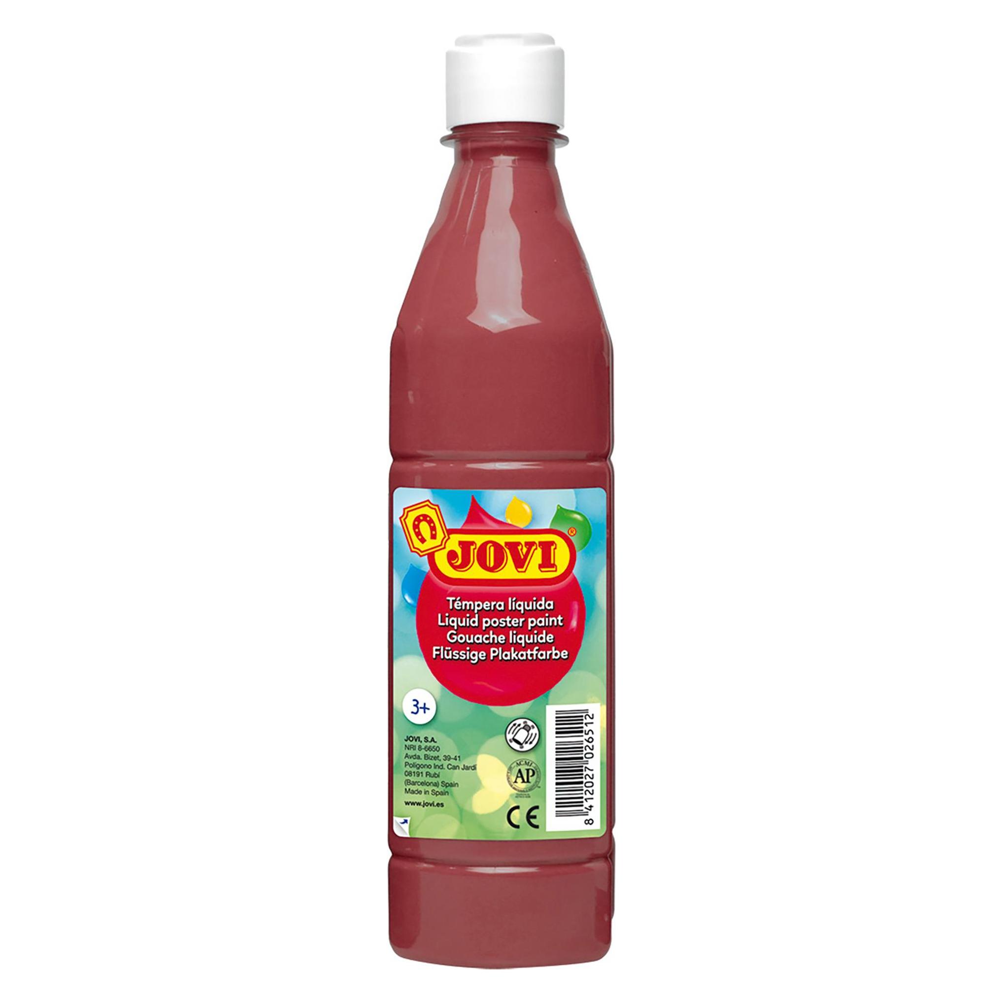 Jovi Plakatfarbe / Temperafarbe 500ml Flasche braun (500 ml) (50612)