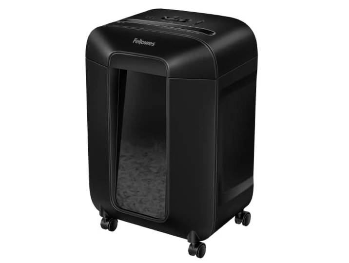 Fellowes Papierversnipperaar 12 vel voor kantoor - Cross Cut Shredder met Auto Reverse & SafeSense Technologie - Powershred LX85 Papierversnipperaar voor thuis met 19L opvangbak - DIN niveau P4