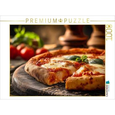 CALVENDO Puzzle Pizza Margherita, Holzofen Genuss aus Italien | 1000 Teile Lege-Größe 64x48cm Foto-Puzzle für glückliche Stunden, Sonstige von ,