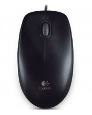 Logitech B100 Business optische Maus verkabelt 3 Tasten USB schwarz (910-003357)