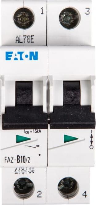 Eaton FAZ-B10/2 Miniatuur stroomonderbreker Type B