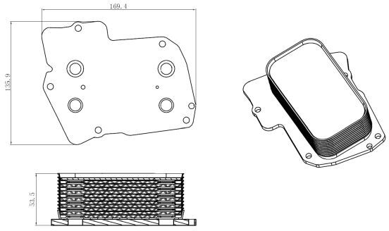 Nrf Ölkühler, Motoröl 31826 Für Chrysler