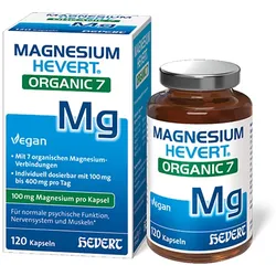 MAGNESIUM HEVERT Organic 7 Kapseln 120 St