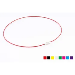 Drahtseil, verschraubbar, 40cm, mehrfarbig, 8-teiliges Set