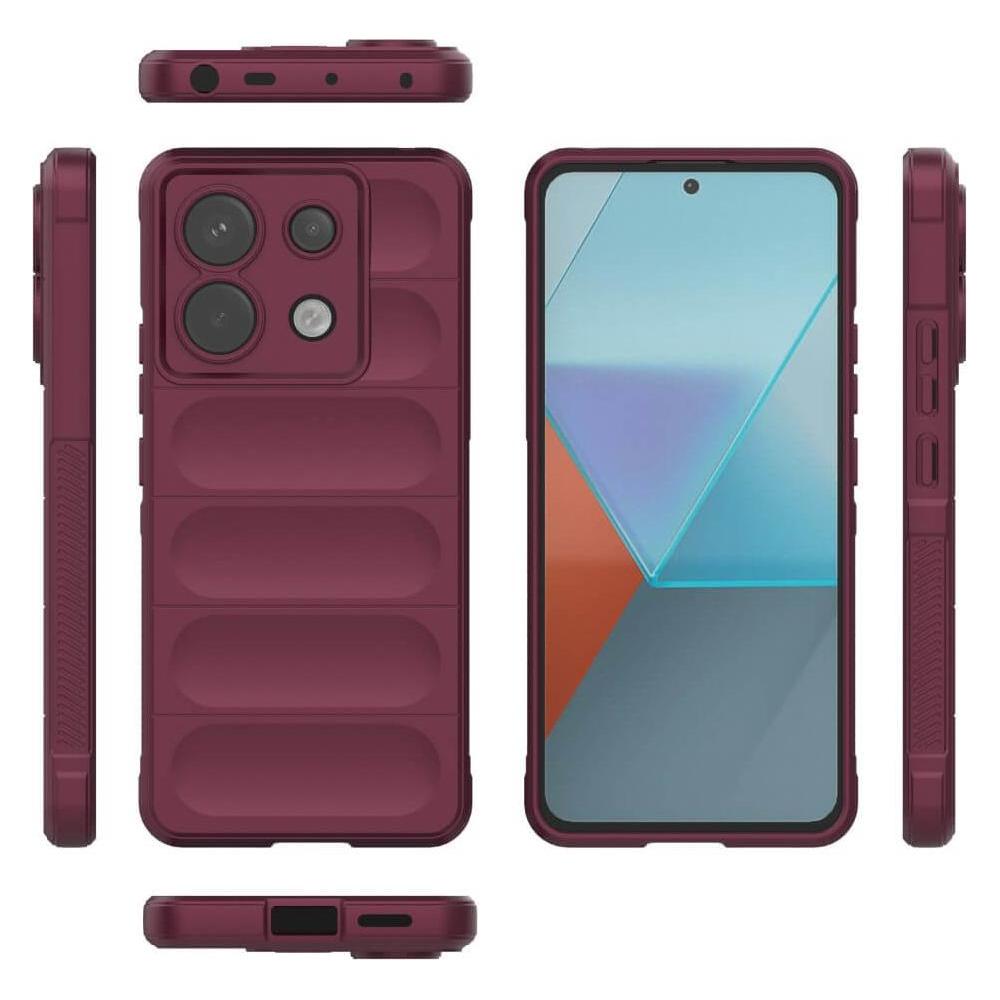 Cover-Discount Poco X6 / Redmi Note 13 Pro 5G - Rugged Cover weinrot (Xiaomi Poco X6, Xiaomi Redmi Note 13 Pro 5G) (660179483B)