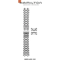 Hamilton - Rail Road Band-set Edelstahl H695.405.102 - silber