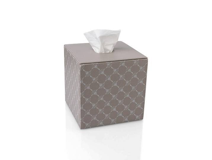 Joop! Aufbewahrungsbox Cornfloweraccessoires, Grau, Weiß, Kunststoff, Lederoptik, 24x9x12.5 cm, Handmade in Thailand, Dekoration, Weihnachtsdekoration, Christbaumschmuck