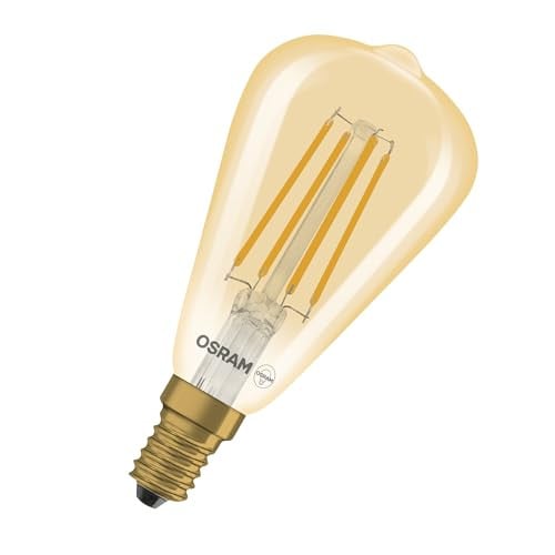 Osram LED Edison Vintage 1906 Filament ST48 lamp, 4.8W, E14, goud